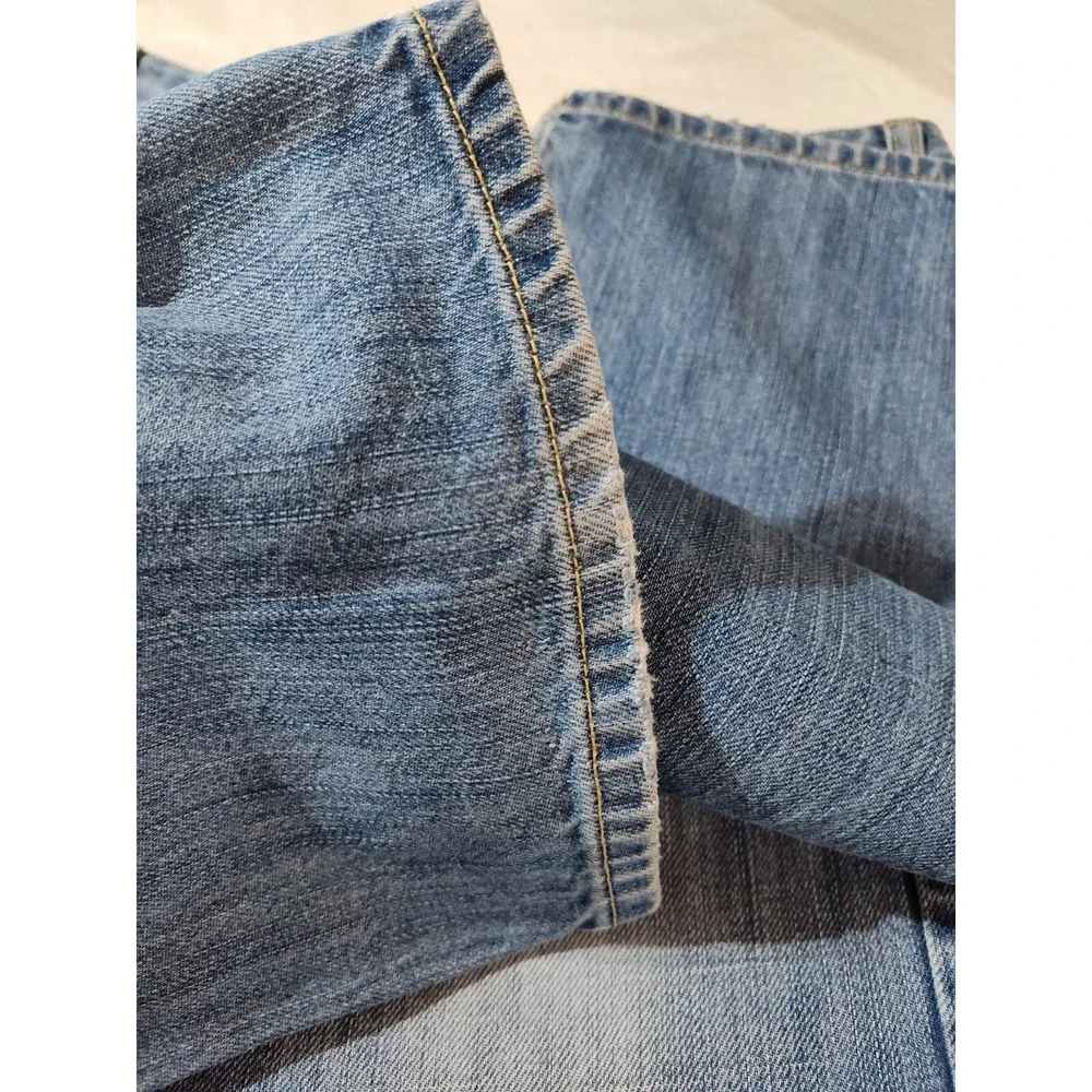 Women's L.L.Bean 8 medium/T denim jeans light straight fit classic mom